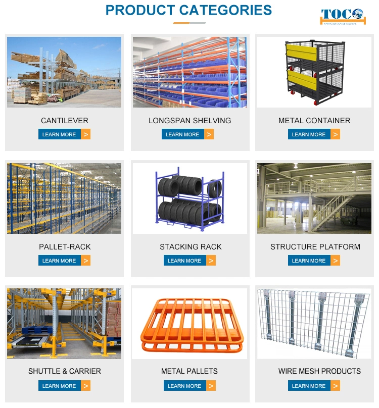 Certified Warehouse Storage Pallet Rack Storage Solution Factory Sale Textile Tyre